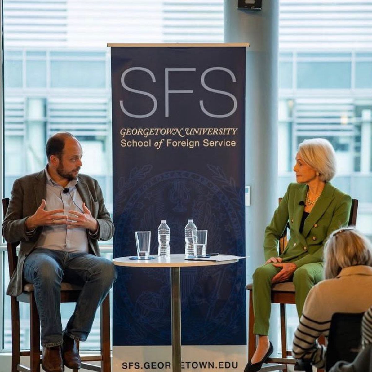 Vladimir Kara-Murza and Jill Dougherty in conversation at CERES event