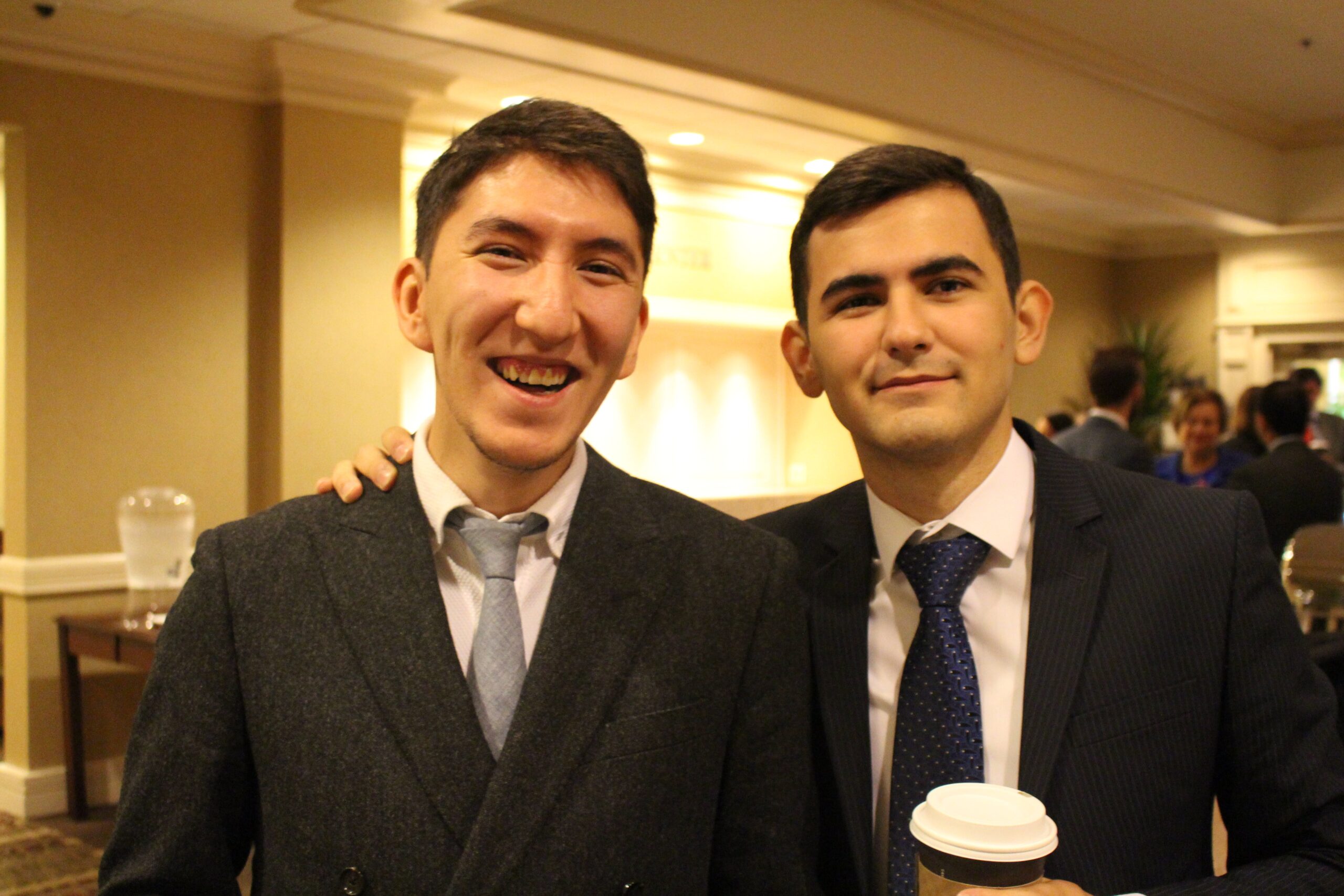 Two students at CERES conference on Central Asia